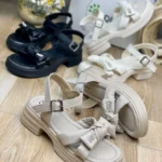 sandal zanane zire pu lejdar miumiu 2