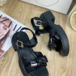 sandal zanane zire pu lejdar miumiu 5