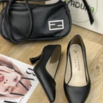 کفش زنانه پاشنه 5 سانت باریک مربعی کد 25945